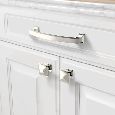 30 Pack 5 Inch Brushed Satin Nickel Cabinet Handles For Kitchen Cabinets And Cupboards 128mm Hole Centers.