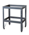 Heavy Duty Router Table Workbench Built Tough As Nails With 400 Pound Load Capacity And Adjustable Leveling Feet showing sturdy steel frame.