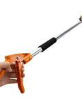 Long Reach Tree Pruner And Trimmer For High Branches And Fruit Picking 3.5 Foot Aluminum Extension Shears In Use