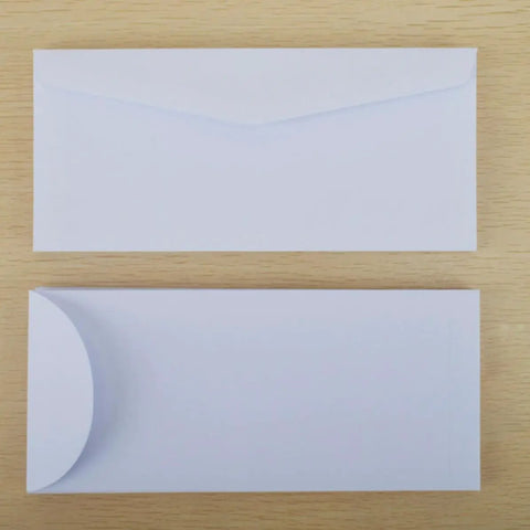 White Blank Paper Envelopes Set 20 Pack For Mail And Storage Reusable No Word Design Letter Envelopes with thickened paper