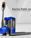 Heavy Duty Electric Pallet Jack Truck 4400 Lbs Capacity 48V Lithium Battery side view, showcasing smooth multifunction control.