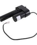 24V Linear Actuator 341008 Direct Swap For Serco Dock Levelers Smooth 4 Inch Stroke Unit with black housing and wiring.