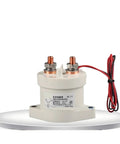 Heavy Duty Dc Contactor Electric Relay Switch Built Tough For Ev Chargers managing 12V 24V 36V 48V 72V Batteries on a white background.