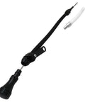 Flexible Black Aluminum And Stainless Oil Dipstick For LS Engines 4.8L 5.7L 6.0L With Teflon-Lined Braided Housing And Full And Low Markings