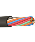 16/14 SOOW Portable Cable 600V Black, 100 Ft Roll, Heavy Duty Flexible Electrical Wire For Job Sites, Outdoor Use And Industrial Power Runs Great For Construction Sites, Workshops, And Outdoor Mobile Power On The Go. Black multi-conductor cable cutaway