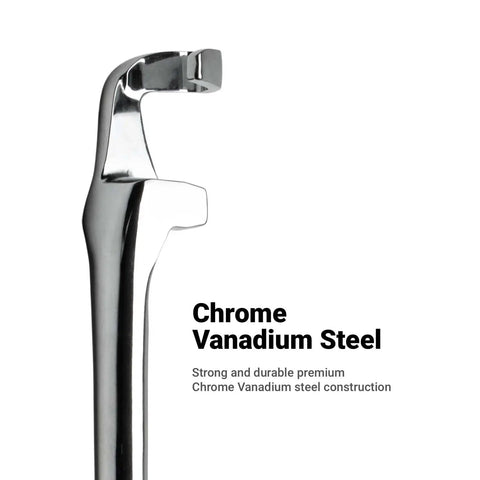Close-up of a 15 Inch Wrench Extender With Extra Reach And Torque Boost, Chrome Vanadium steel, ergonomic grip for tight spots.