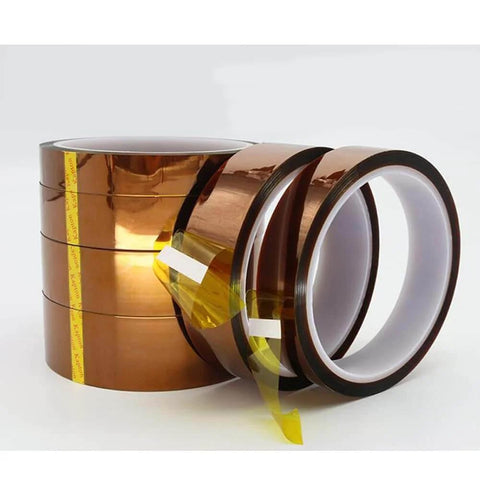 3D Printer Heat Resistant Kapton Polyimide Insulating Tape, 20mm 30m for High Temp Protection, Adhesive BGA Tape, Electrical Insulation