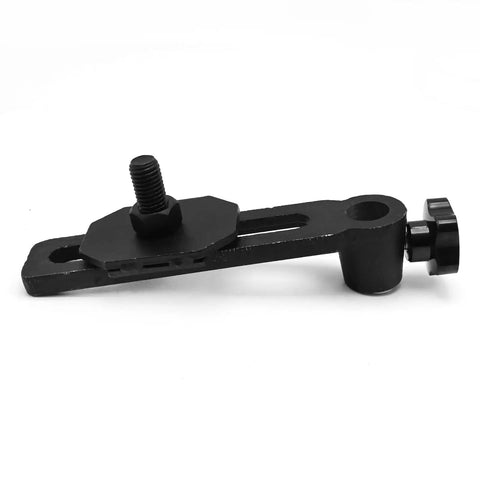 Side view of Cast Iron Lathe Tool Holder Base With 25mm Hole Diameter For Woodworking And Turning Projects Built Like A Tank Durable DIY