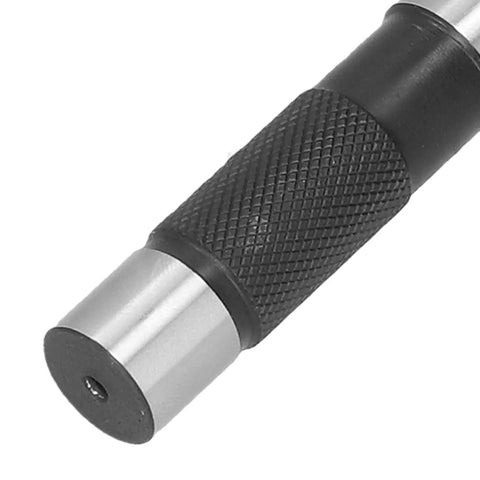 Close-up of Rock Solid BT40 Balance Collet Chuck shaft with textured grip, showcasing precision design for CNC applications.