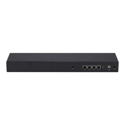 Ace Intel Core I5-5200U Mini PC Desktop With 4G Ram And 64G SSD Featuring Four Gigabit LAN Ports view showing the back panel and network ports.