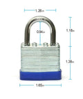 Beefy Heavy Duty Laminated Steel Keyed Padlocks With Keyed Alike Locks Normal Shackle Security Locks One And Nine Sixteenths Inch Wide Body