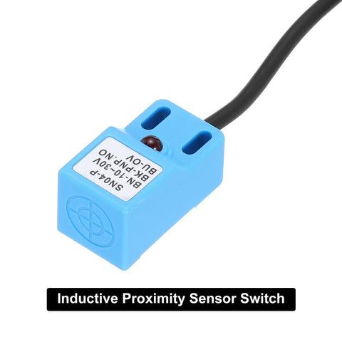 Inductive Proximity Sensor Switch NO Normally Open PNP, 4mm sensing, blue SN04-P with cable, ideal for automation and machining
