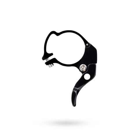 Dial In Your Setup With This Rad Drop Bar Lever Kit Built For Rock Solid Braking And Crisp Shifting Fitting 24mm Or 31.8mm Clamping Diameters. Black brake lever side view.