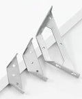 Heavy Duty Stainless Steel Angle Bracket Set Of 20 Corner Braces Tarnish And Rust Resistant Silver Shelf And Furniture Support Brackets