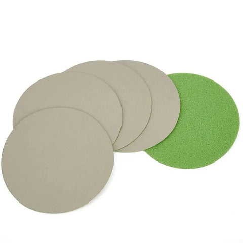 Grab This Awesome 50 Pc Set Of 3 Inch Wet Dry Sanding Discs With Latex Flocking For Perfect Polish And Grind Jobs Ranging From Grit 320 To A Smooth 10K Finish On Your Tools, showing various sanding discs.