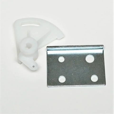 Angled Tab Dishwasher Drain Solenoid Assembly Kit with metal bracket and white plastic part for reliable drainage control system