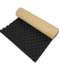 Pro Level Acoustic Foam Tiles For Car Sound Deadening And Studio Noise Reduction High Density Bass Traps, 100x50cm, black foam.