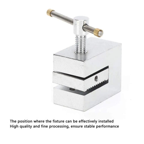 Beefy 500N Tensile Tester Clamp With Stainless Steel Build And 4mm Single Tooth Grip For Cables Electrical Components And Plastic Films Push Pull Force Fixture For Lab Testing, stainless steel clamp