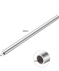 Five 304 stainless steel round capillary tubes, 3/8 in OD x 8.5 mm ID, 30 cm length, side view with cross-section.