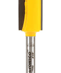 Heavy Duty Straight Router Bit With 5/8 Inch Diameter And 1 Inch Cutting Length Includes A Quarter Inch Shank Plus Sharp Carbide Blades