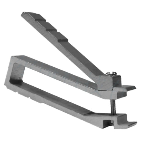 Nut Insertion And Removal Tool For Server Rack Cage Nuts Easy Cage Nut Installation Tool For Computer Servers Fits 8.3mm To 9.3mm Cage Nut Diameter Pro Grade Rack Hardware Workhorse For Quick Nut Jobs, shown from side with aluminum frame