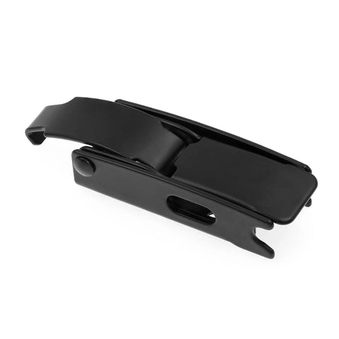 Draw Hasp Hinge Latch 4 Inch Matte Black Steel Durable Rust Resistant Heavy Duty Locking Hardware for small boxes and chests