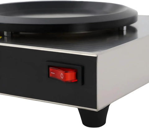 Close-up of Straight Up Coffee Pot Warmer Hot Plate switch and smooth surface, ideal for daily brews and teas.