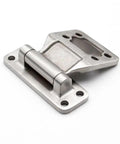 Heavy Duty 304 Stainless Steel Bending Hinge With Corrosion Resistant Finish And Zero Slop Strength For Heavy Loads Across Every Trailer Truck And Industrial Machine Built Right Damn Tough, close-up angle showing polished surface.
