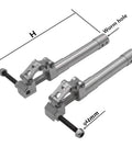 Beefy Aluminum RC Plane Landing Gear Set 70mm to 175mm with spring-back damping, showing retractable parts and top 4mm holes.
