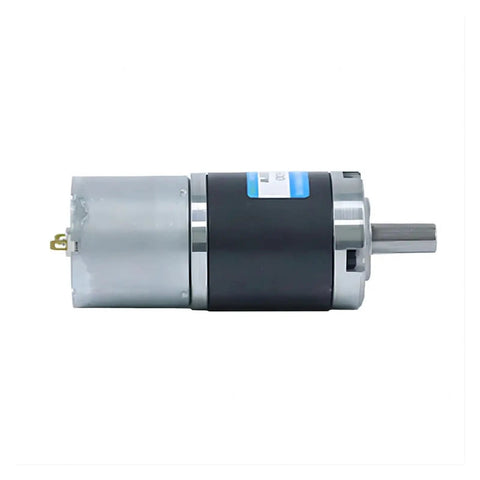 36mm Dc Planetary Gear Motor With 8mm Shaft And 12V 24V Dual Power showing heavy-duty construction for robotics and DIY projects.
