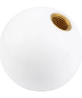 Dope Ball Shift Knob 5 Speed Round Gear Stick Shifter Knob For Most Manual And Automatic Cars White Finish Ergonomic Grip