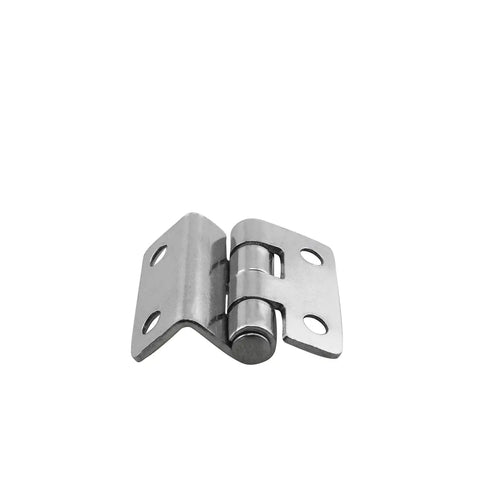 Heavy Duty 304 Stainless Steel Offset Hinges For Doors Lockers And Cabinets Two Pack Rustproof Fold Back Hardware close-up view