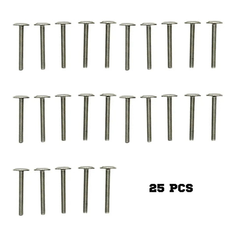 25 stainless steel bolts for hurricane shutters, combo sidewalk bolts for hurricane shutters and panels in 304 stainless steel