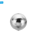 Front view of M6x42mm Ball Nuts Knob Hollow Female Thread 304 Stainless Steel Round Blind Hole Screw Cap Cover for Lighting and Machinery Diy Decoration Silver Durable Pro Grade Finish Heavy Duty Build Solid