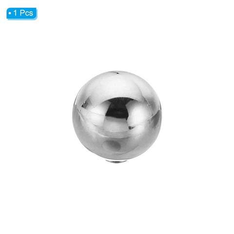 Front view of M6x42mm Ball Nuts Knob Hollow Female Thread 304 Stainless Steel Round Blind Hole Screw Cap Cover for Lighting and Machinery Diy Decoration Silver Durable Pro Grade Finish Heavy Duty Build Solid