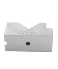 Heavy Duty Adjustable V Block 0-60 Degrees For Precision CNC Milling With Tight Vice Grip Clamp Hold Perfect For KP25 KP30 KP46 Models, precision angle setup.