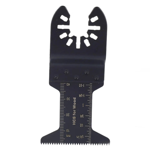 20 Piece Oscillating Saw Blades Set With Length Marks And Precision Teeth For Wood Metal And Plastics Cutting, blade close-up