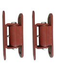 Heavy Duty Steel Gate Hinges Bolt On Fence Post Hardware Kit featuring robust iron brackets and roller bearing construction.