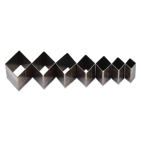 Seven Piece Leather Hole Punch Set With Diamond Shape Dies From 20mm To 50mm For DIY Leather Wallets Belts Purses And Crafts One Hole Cutter