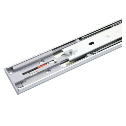 10 To 22 Inch Full Extension Drawer Slides Rail Heavy Duty Soft Close Ball Bearing Track Three Section Furniture Sliders Rebound Finish