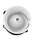 Oem Replacement AC Heater Blower Motor Fan Built Like A Tank For Hyundai Santa Fe Santa Fe Sport 2010 To 2017 And Kia Sorento 2011 To 2015 fan interior view with white blades.