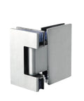 Hella Heavy Duty Glass Door Hinges Featuring Slick Stainless Steel Design For Effortless 90 Or 180 Degree Cabinet Swings And Kickass Bathroom Display Hardware That Rocks, detailed view of hinge.