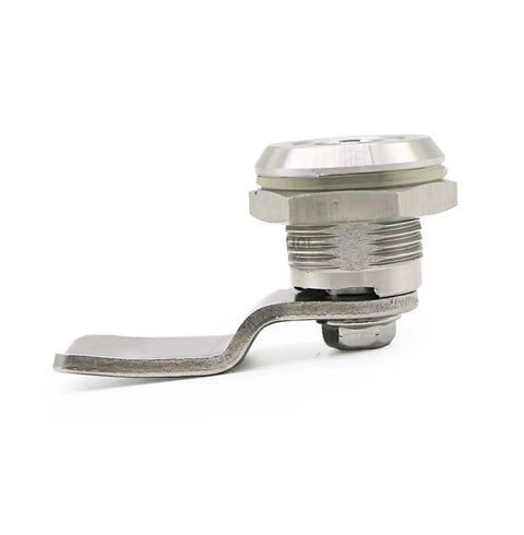 22mm Cinet Lock Panel Lock 304 Stainless Steel Slotted Door Lock Cam Lock MS705 side view showing textured body and latch
