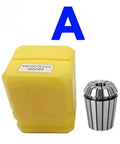 Heavy Duty ER Collet Chuck Kit Featuring Rock Solid Grip And Knockout Clamping Power For CNC Milling Lathe Projects, yellow case and collet.