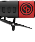 Heavy Duty Right Angle Air Die Grinder With A Slick Compact Build And 1/4 Inch Collet showcasing a black and red design and trigger.