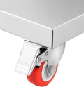 Close-up of roll wheel for Smart Automatic Filling Machine Comes With Adjustable Digital Gram Scale for easy mobility.