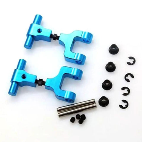 Blue aluminum suspension arms for TT02 On Road RC Car Upgrade Part Kit with hardware for Tamiya TT02 1 10 scale vehicle.