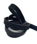 Heavy Duty Ribbed Rubber Drive Belt For Industrial Machinery featuring molded bottom teeth, flexible design, solid construction.