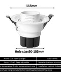 UWYTGF 10 Pack 4.5 Inch Gimbal Led Recessed Light with adjustable focus and precision aluminum housing.