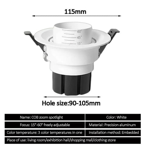 UWYTGF 10 Pack 4.5 Inch Gimbal Led Recessed Light with adjustable focus and precision aluminum housing.